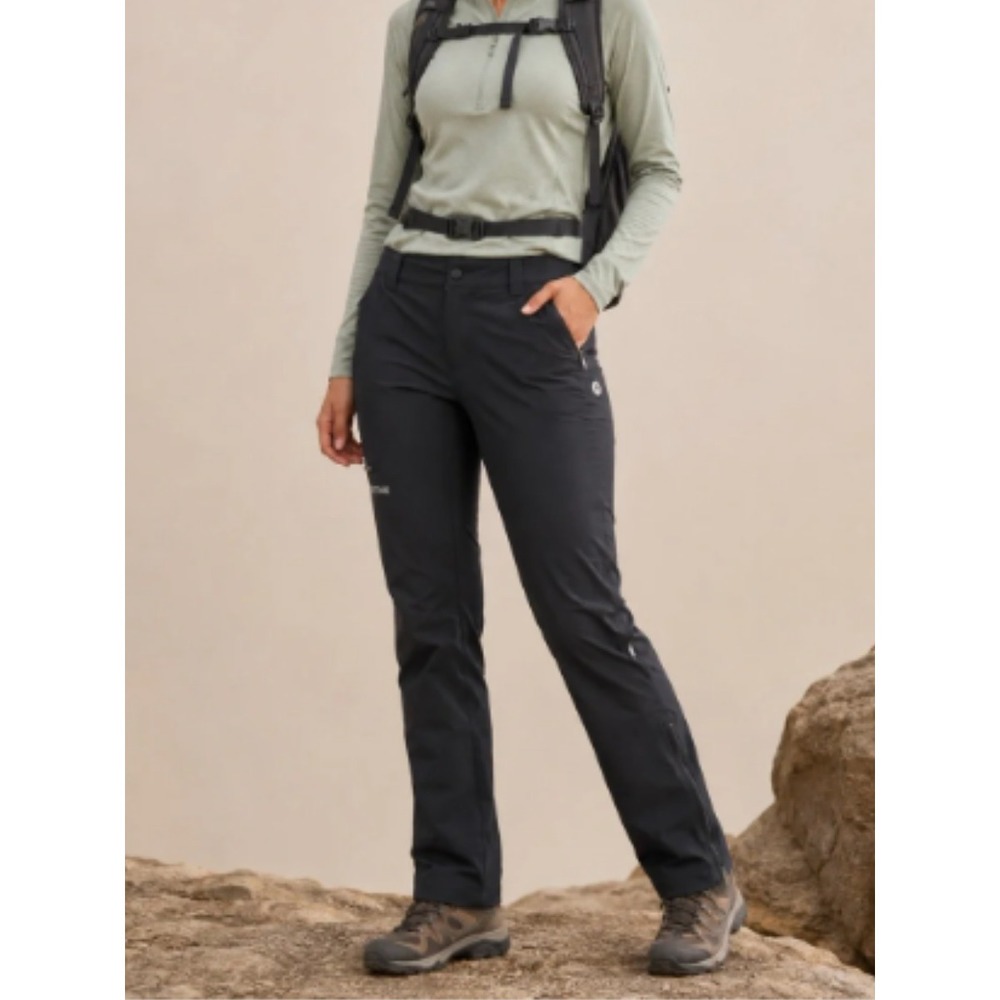Marmot Hiking Cargo Pants Womens 4 Black Nylon Stretch Outdoor Utility Gorpcore